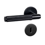 Buster + Punch - Door Lever Handle & Key Escutcheon Plate Black - Black - Svart - Beslag