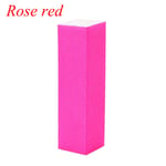 2pcs Nail Art File Buffing Manicure Tools Rose Red 2