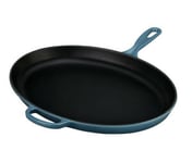 Le Creuset Signature Cast Iron Oval 40cm Skillet -Marine ( New)