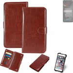 CASE FOR Xiaomi POCO X5 5G BROWN FAUX LEATHER PROTECTION WALLET BOOK FLIP MAGNET