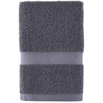 Tommy Hilfiger Modern American Solid Hand Towel, 16 X 26 Inches, 100% Cotton 574 GSM (Grey Violet)