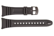 Genuine Casio Watch Strap. Replacement for W-96 W96H Black Resin. 10076822 UK