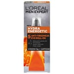 2 x L'Oreal Men Expert Hydra Energetic Eye roll-on Anti Bags & Dark Circles