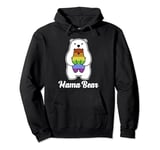 Mama Bear Rainbow Pride Gay Flag LGBT Mom Ally Women Gift Pullover Hoodie