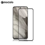 MOCOLO skjermbeskytter i 2,5D herdet glass for Google Pixel 8 - svart ramme