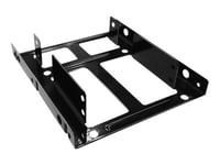 Icy Box Ib-Ac643 - Adapter För Lagringsfack - 3.5" To 2 X 2.5" - Svart
