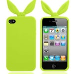 Apple Funny Bunny (grön) Iphone 4/4s Silikonskal