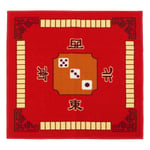 EXCEART Mahjong Table Cover Table Top Mat for Poker Card Games Board Games Tile Games Dominoes and Mahjong (Red)