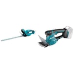 Makita DUH523Z 18V Li-Ion LXT 52cm Hedge Trimmer - Batteries and Charger Not Included & DUM111ZX 18V Li-ion LXT 110mm Grass Shears Complete with Head Trimmer Attachment – Batteries