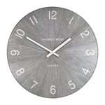Thomas Kent London Wharf Limestone Grey Oversized Large Wall Clock 30"