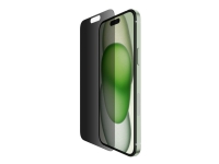Belkin ScreenForce Pro - Skärmskydd för mobiltelefon - 2.5D - glas - med sekretessfilter - glas - för Apple iPhone 14 Pro Max, 15 Plus