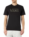 Vans Men's T-Shirt Checkered, Black-Camo, S