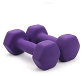 Shengluu Weights Dumbbells Sets Women Cast Iron Color Dumbbells Weight Set Home Exercise Barbell Set (Color : Purple, Size : 5kgx2)