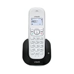 VTech CS1550 DECT Cordless Phone with Answering Machine and Call Block, 1 Handset, Landline House Phones, White, Caller ID/Call Waiting, Redial, Handsfree, illuminated Display and Keypad