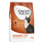 Concept for Life Outdoor Cats - Forbedret opskrift - Økonomipakke 3 x 3 kg
