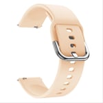 SQWK 20mm Soft Silicone Watch Strap Band For Samsung Galaxy Watch 42mm Active2 40mm Sport Huami Amazfit Huami-Youth 20mm apricot