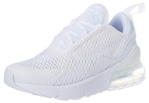 Nike Air Max 270 (PS) Chaussures d'Athlétisme, Blanc (White/White/Metallic Silver 000), 28.5 EU