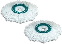 Replacement Head Clean Twist Disc Mop X 2 Pack High Dirt And Water Absorption W