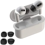 CharJenPro AirFoams Pro: Premium Memory Foam Ear Tips for AirPods Pro. Stays in Your Ears. No Silicone Ear tip Pain. Includes 2 Sizes. The Original from Kickstarter. (Black)