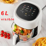 Air Fryer 6L Digital Visible Healthy Frying Cooker Low Fat Oil Free UK Stock New