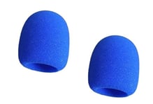 cyclingcolors 2X Filtre Anti Pop Micro Compatible avec Blue Yeti Mousse Microphone Flexible Universel Protection protège, Bleu