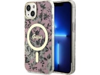 Fodral Guess Guhmp14mhcfwsp Iphone 14 Plus / / 15 Plus 6.7 "Rosa / Rosa Hardcase Flower Magsafe
