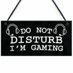 Gaming Do Not Disturb Sign Plaque Boys Bedroom Sign Gamer Gift For Son Brother
