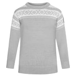 Dale of Norway Kids' Cortina Sweater LightCharcoal Offwhite 6 år, Light Charcoal/Offwhite