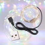 Party Decoration USB Fairy String Light 10m/100leds High Flexible Wire DIY String Lights Starry Firefly Light for Bedroom Tent,Garden,Ceiling Roof,White