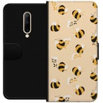 OnePlus 7 Pro Svart Plånboksfodral Humlor