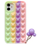 Panda Pop it Fidget Multicolor Skal till iPhone 13 Pro - Lila - TheMobileStore Fidget Toys