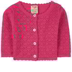 Frugi Pea Pointelle Kofta Rich Pink | Rosa | 0-3 months