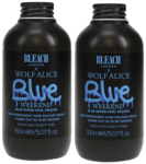 2 x 150ml Bleach London Semi Permanent Super Cool Hair Colour - Blue Weekend