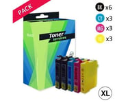 Pack 15 Cartouches compatible Epson 29XL Fraise 6 noires/12 couleurs (C13T29964010) Toner Services