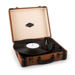 Retro Record Player Vinyl Turntable Stereo Speakers LP USB Home Audio Brown