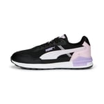 PUMA Homme Graviton Mega Basket, Noir Blanc Vif Violet Perle Rose, 39 EU