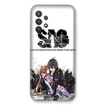 Cokitec Manga SAO Sword Art Online Case for Samsung Galaxy A32 White