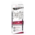 Tombow ABT Dual Brush pen 6-set Gray