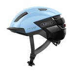 ABUS Casque de vélo Purl-Y ACE avec lumière LED - adapté aux trajets en VAE et Speed Bike - casque de protection NTA tendance pour adultes et adolescents - bleu clair, taille S