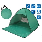 shunlidas Folding Portable Fishing Tent Camping Automatic Pop Up Tents Sun Shelter Anti-uv Sun Shade Awning 2-3 Person Outdoor Summer Tent-little green
