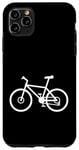 Coque pour iPhone 11 Pro Max VTT VTT Trail Bike Silhouette Minimaliste Cycliste Design