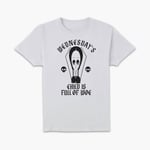 The Addams Family Wednesday's Child Is Full Of Woe Men's T-Shirt - White - L - White