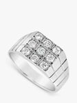 Milton & Humble Jewellery Second Hand 14ct White Gold Flat Top Diamond Ring
