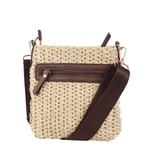ULRIKA DESIGN Straw - Liten Stråväska Beige