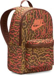 Nike Unisex Backpack Nk Heritage Bkpk - Caminal, Cacao Wow/Cacao Wow/Campfire Orange, FB2839-259, MISC, Cacao Wow/Cacao Wow/Campfire Orange, 25 l, Sports