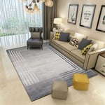 xl rug Gray Carpet living room gray striped geometric pattern anti-dirty carpet water wash rugs for children 180X250CM rug living room 5ft 10.9''X8ft 2.4''
