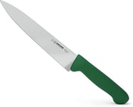 Giesser depuis 1776 - fabriqué en Allemagne - Couteau à découper vert, Basic Green, lame 20 cm, antidérapant, couteau de chef étroit, lavable au lave-vaisselle, inoxydable