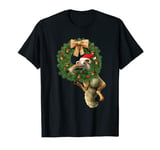 Ice Age Scrat Prehistoric Christmas Holiday Acorn Wreath T-Shirt