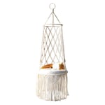 Kattbädd, Macrame Hängande Husdjursbädd, Vävda Takhängande Katthängmatta, Husdjursgåvor, Hängmatta, Gungbädd Katt Macrame Hängmatta Med Tofs