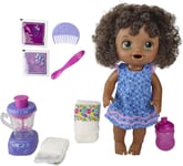 Baby Alive Magical Mixer Baby Doll Blueberry Blast with Blender Accessories, Dri